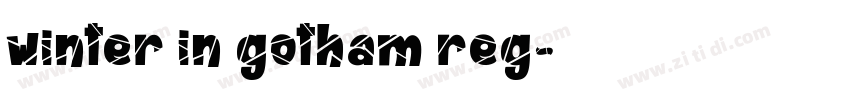 winter in gotham reg字体转换